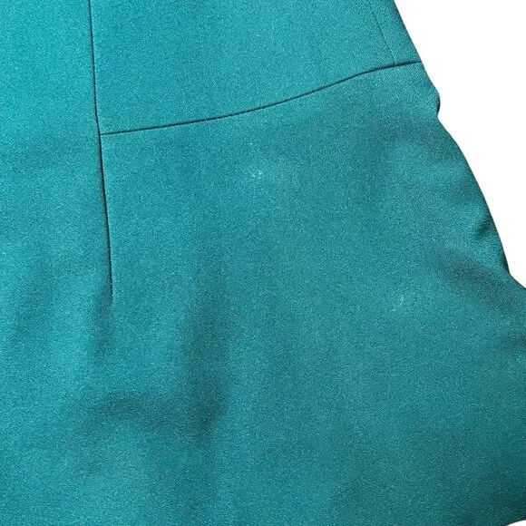 J. Crew Women Size 00 Green A Lined Fluted Mini Skirt Style 03394 - Picture 5 of 7